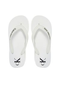 Calvin Klein Jeans Japonki Beach Sandal Flatform Tpu YW0YW01830 Biały. Kolor: biały