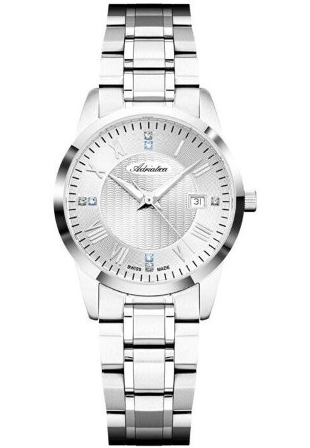 Zegarek damski Adriatica A3837.5163Q CYRKONIE srebrny. Kolor: srebrny