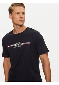 TOMMY HILFIGER - Tommy Hilfiger T-Shirt MW0MW36480 Granatowy Regular Fit. Kolor: niebieski. Materiał: bawełna #5