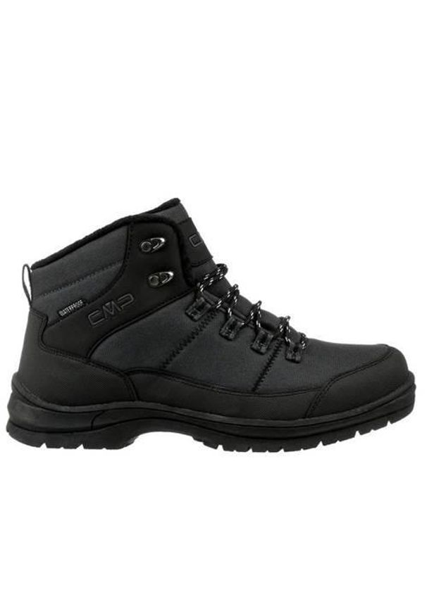 Buty trekkingowe męskie CMP Annuuk WP. Wysokość cholewki: za kostkę. Zapięcie: sznurówki. Kolor: czarny, wielokolorowy. Materiał: syntetyk, materiał. Szerokość cholewki: normalna. Sport: turystyka piesza