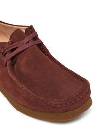 Clarks Półbuty WallabeeEVOSh 26329301 Bordowy. Kolor: czerwony. Materiał: skóra, zamsz #4