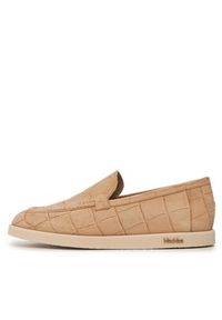 Max Mara Lordsy Softloafer 24145212316 Beżowy. Kolor: beżowy. Materiał: skóra, nubuk #2