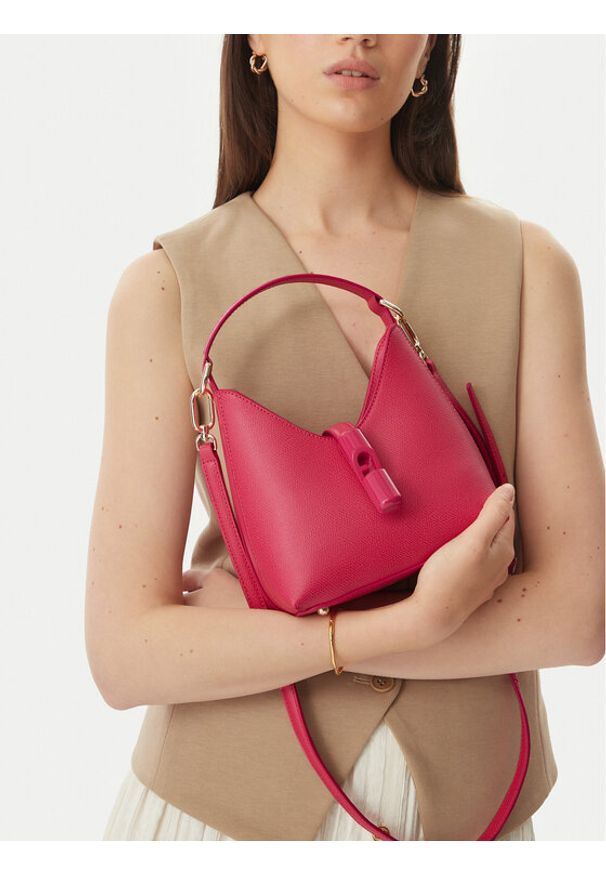 Furla Torebka Iride Mini WE00876 ARE000 KH 4485S Różowy. Kolor: różowy. Materiał: skórzane