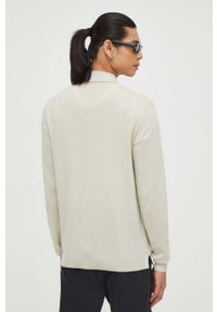 TIGER OF SWEDEN - Tiger Of Sweden sweter wełniany męski kolor beżowy lekki. Kolor: beżowy. Materiał: wełna. Długość rękawa: długi rękaw. Długość: krótkie #3