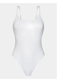 Calvin Klein Swimwear Strój kąpielowy KW0KW02255 Biały. Kolor: biały. Materiał: syntetyk