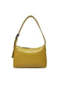 Calvin Klein Torebka Hardware Handle Mini Bag K60K613027 Żółty. Kolor: żółty. Materiał: skórzane