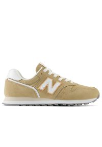 Buty New Balance WL373SQ2 - beżowe. Okazja: na co dzień. Kolor: beżowy. Materiał: syntetyk, guma, skóra, materiał, zamsz. Szerokość cholewki: normalna. Model: New Balance 373 #1