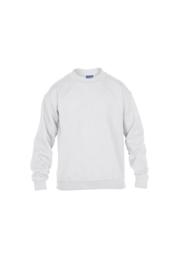 GILDAN - Sweatshirt dziecięcy okrągły dekolt Gildan Heavy Blend ®. Kolor: biały