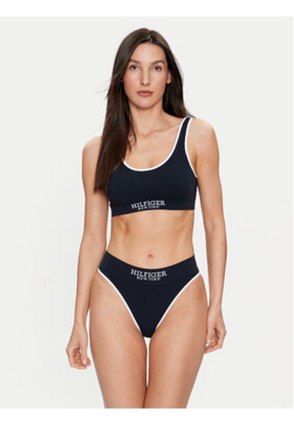 TOMMY HILFIGER - Tommy Hilfiger Biustonosz top UW0UW05217 Granatowy. Kolor: niebieski. Materiał: bawełna