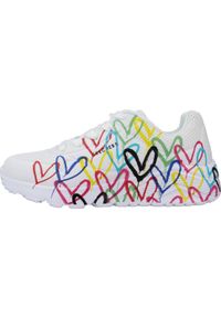 skechers - Tenisówki Skechers Model Uno Lite Kolor Biały. Zapięcie: sznurówki. Kolor: biały. Materiał: materiał, syntetyk, tkanina. Szerokość cholewki: normalna. Sport: turystyka piesza