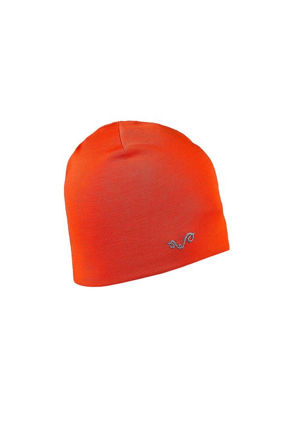 WOOLONA - Czapka trekkingowa z 100% wełny merino. Kolor: pomarańczowy. Materiał: wełna. Styl: sportowy