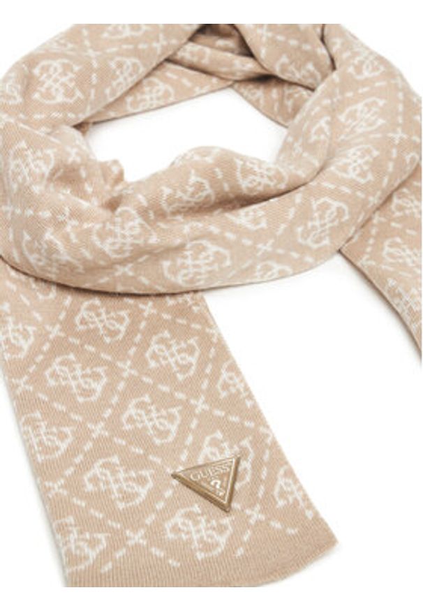 Guess Szalik M5BZ19 Z0442 Beżowy. Kolor: beżowy. Materiał: poliamid, materiał