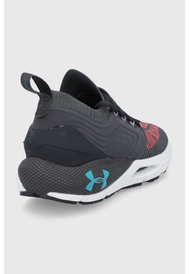 Under Armour buty do biegania Phantom 2 INKNT kolor szary. Zapięcie: sznurówki. Kolor: szary. Materiał: guma, tworzywo sztuczne. Szerokość cholewki: normalna. Wzór: aplikacja. Sport: bieganie
