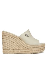 Calvin Klein Jeans Espadryle Wedge Rope Slide Mg YW0YW01699 Écru. Materiał: materiał