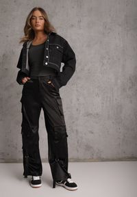 Renee - Szary Wiskozowy Top Dopasowany z Kwadratowym Dekoltem Bez Rękawów Bilincja. Okazja: na co dzień. Typ kołnierza: dekolt kwadratowy. Kolor: szary. Materiał: wiskoza. Długość rękawa: bez rękawów. Styl: casual #4