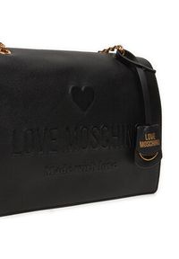 Love Moschino - LOVE MOSCHINO Torebka JC4113PP1LL1000A Czarny. Kolor: czarny. Materiał: skórzane