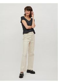 Vila T-Shirt Modala 14074847 Czarny Relaxed Fit. Kolor: czarny. Materiał: syntetyk #4