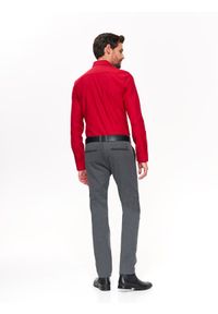 TOP SECRET - Koszula wizytowa o kroju slim. Kolor: czerwony. Materiał: jeans. Długość rękawa: długi rękaw. Długość: długie. Wzór: gładki. Sezon: wiosna, lato. Styl: wizytowy #8