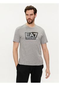 EA7 Emporio Armani T-Shirt 3DPT81 PJM9Z 3905 Szary Regular Fit. Kolor: szary. Materiał: bawełna