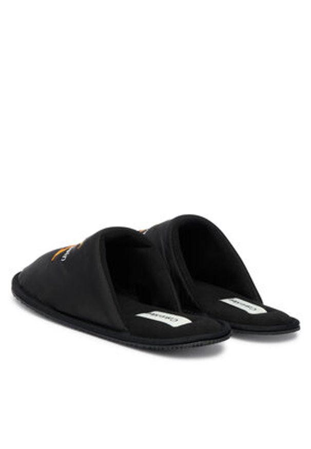 Calvin Klein Kapcie Hotel Slipper Mono Embro YM0YM01392 Czarny. Kolor: czarny. Materiał: materiał