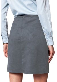 Tom Tailor - DAMSKA SPÓDNICA TOM TAILOR FAKE VELOUR LEATHER SKIRT