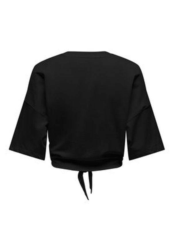 only - ONLY T-Shirt Serena 15343356 Czarny Regular Fit. Kolor: czarny. Materiał: bawełna