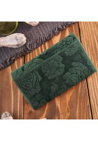 PAOLO PERUZZI - Portfel skórzany zielony Paolo Peruzzi T-107-HGR. Kolor: zielony. Materiał: skóra. Wzór: kwiaty #1