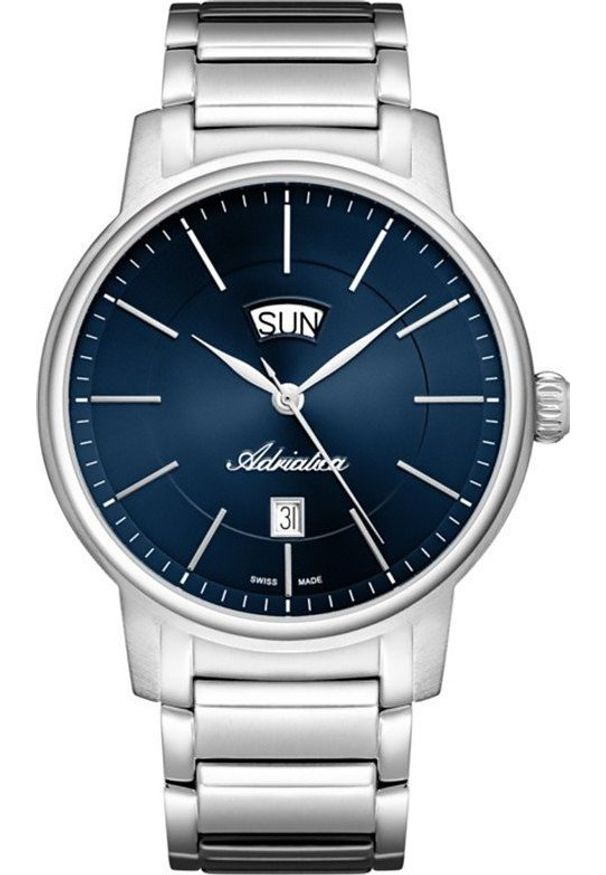 Zegarek Adriatica Zegarek męski Adriatica A1144.5115Q srebrny. Kolor: srebrny