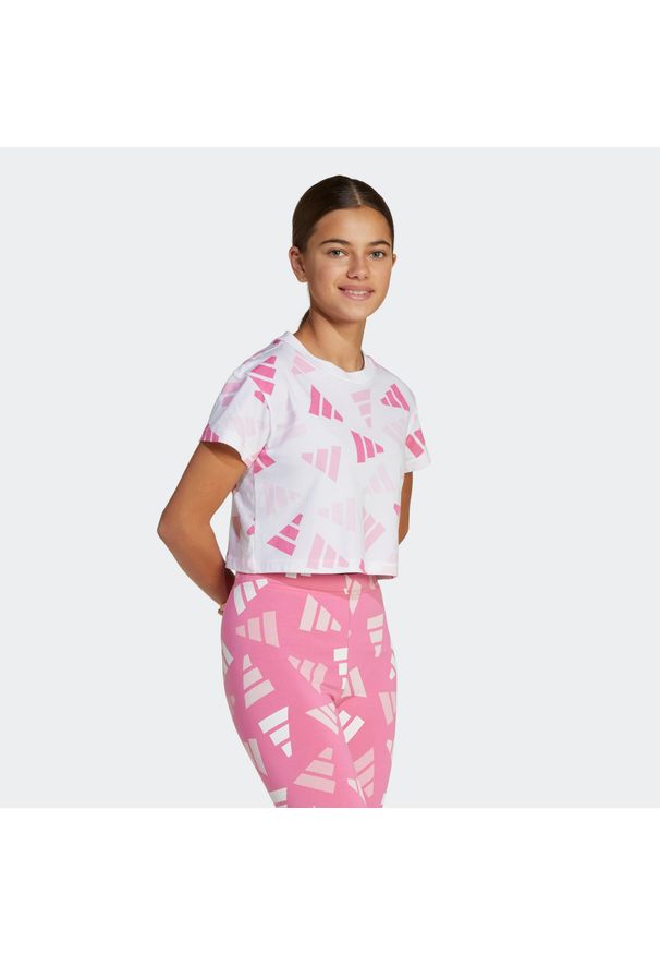 Adidas - Koszulka dziecięca ADIDAS. Materiał: bawełna, włókno. Sport: joga i pilates