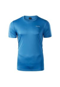 Hi-tec - Koszulka męska Hi-Tec Sibic - niebieska, Rozmiar XXL. Kolor: niebieski. Materiał: dzianina, poliester