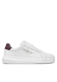 Calvin Klein Sneakersy Chunky Cupsole Monologo YM0YM00681 Biały. Kolor: biały. Materiał: skóra #1