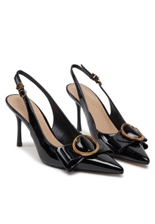 Pinko - PINKO Szpilki Elsa 06 SD0259 E002 Czarny. Kolor: czarny. Materiał: skóra, lakier. Obcas: na szpilce