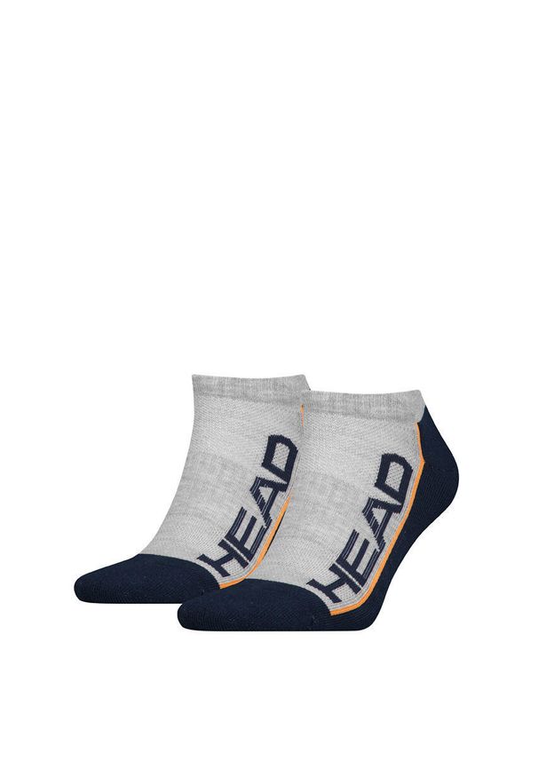 Head - Skarpetki Niskie 2-Pack Szaro-Navy 39-42 Oddychające i Wygodne. Kolor: wielokolorowy