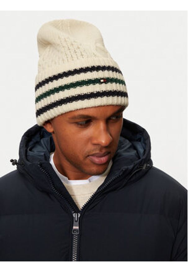 TOMMY HILFIGER - Tommy Hilfiger Czapka Flag Cable AM0AM12810 Kolorowy. Materiał: wełna. Wzór: kolorowy