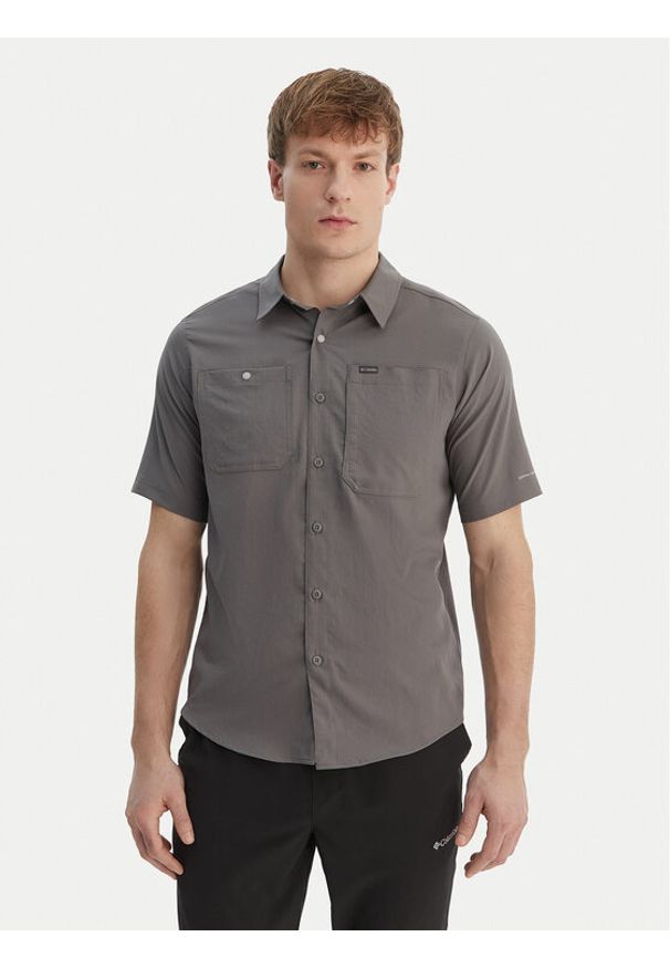 columbia - Columbia Koszula Silver Ridge™ Utility 2157323 Szary Regular Fit. Kolor: szary. Materiał: syntetyk