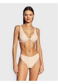 Etam Stringi Pure Fit 6532196 Beżowy. Kolor: beżowy. Materiał: syntetyk