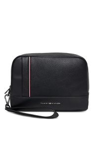 TOMMY HILFIGER - Tommy Hilfiger Saszetka Th Central Pouch AM0AM13790 Czarny. Kolor: czarny. Materiał: skóra