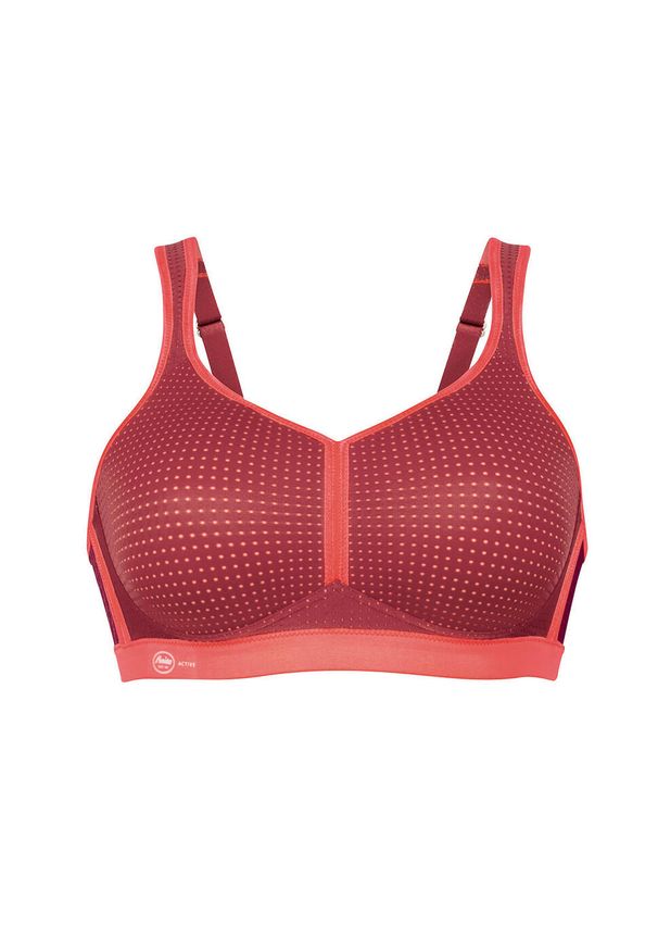 ANITA ACTIVE - Stanik do biegania Performance z wysoki poziomem podtrzymywania. Kolor: czerwony. Materiał: poliamid, poliester, elastan. Sport: bieganie