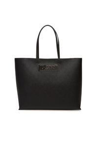 Just Cavalli Torebka 78RA4BB9 ZS766 Czarny. Kolor: czarny. Materiał: skórzane