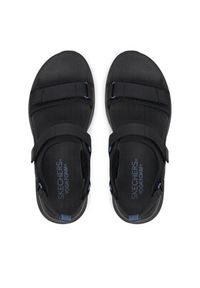 skechers - Skechers Sandały Vapor Foam-Laidback Moments 120009/BBK Czarny. Kolor: czarny. Materiał: materiał #4