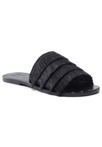 Klapki Manebi Leather Sandals S 2.5 Y0 Black. Kolor: czarny. Materiał: materiał