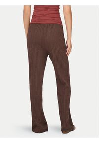 only - ONLY Spodnie materiałowe Ella 15368471 Brązowy Wide Leg. Kolor: brązowy. Materiał: syntetyk, bawełna #5