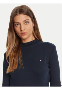 TOMMY HILFIGER - Tommy Hilfiger Sweter Cody WW0WW47307 Granatowy Slim Fit. Kolor: niebieski. Materiał: bawełna #5