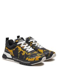 Versace Jeans Couture Sneakersy 77YA3SA1 ZS654 Czarny. Kolor: czarny. Materiał: materiał #5