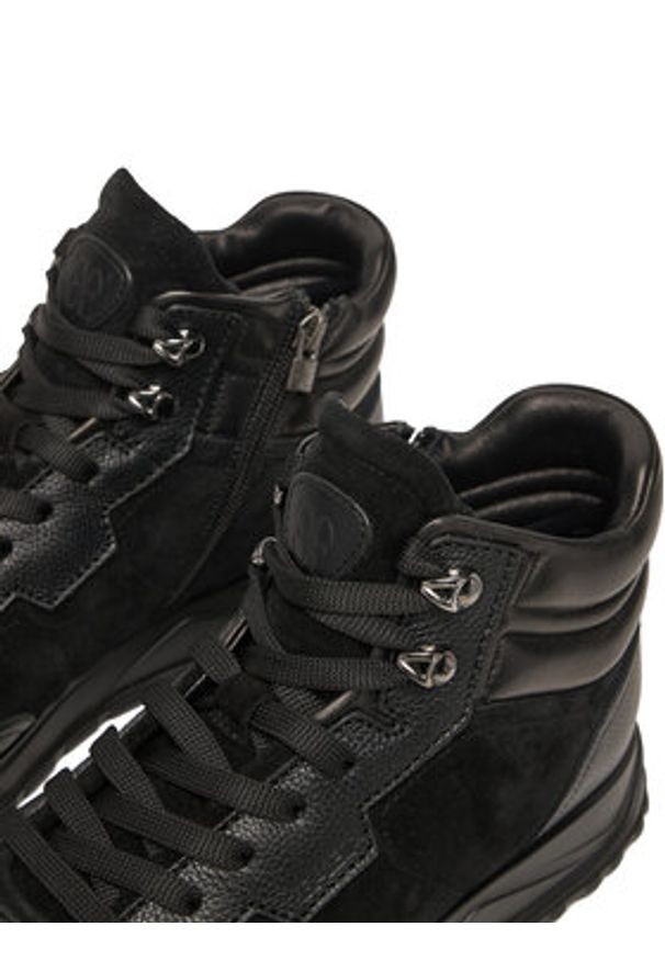 Fabi Sneakersy FU0351 Czarny. Kolor: czarny. Materiał: skóra