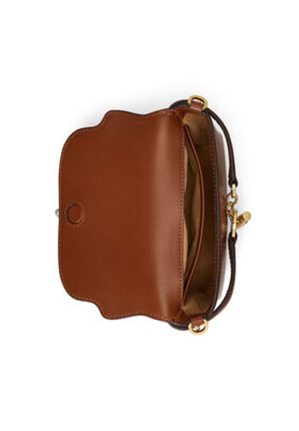 Lauren Ralph Lauren - LAUREN RALPH LAUREN Torebka 431P04297002 Brązowy. Kolor: brązowy. Materiał: skórzane