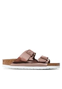 Birkenstock Klapki Arizona 0952093 Złoty. Kolor: różowy. Materiał: skóra #1