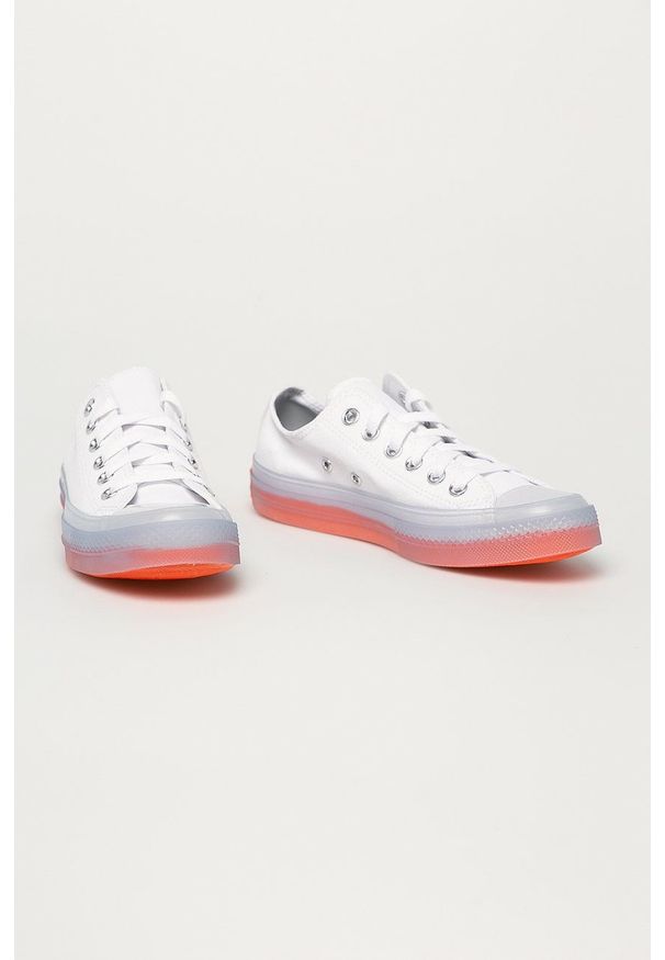 Converse - Tenisówki. Nosek buta: okrągły. Zapięcie: sznurówki. Kolor: biały. Materiał: guma