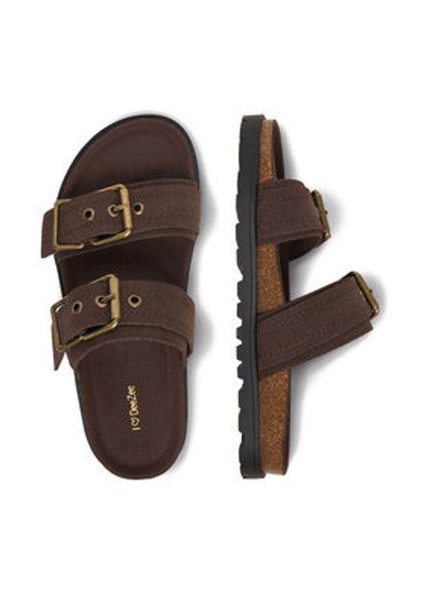 DeeZee Klapki CEO-HSCB25230318-2 Brązowy. Kolor: brązowy. Materiał: materiał