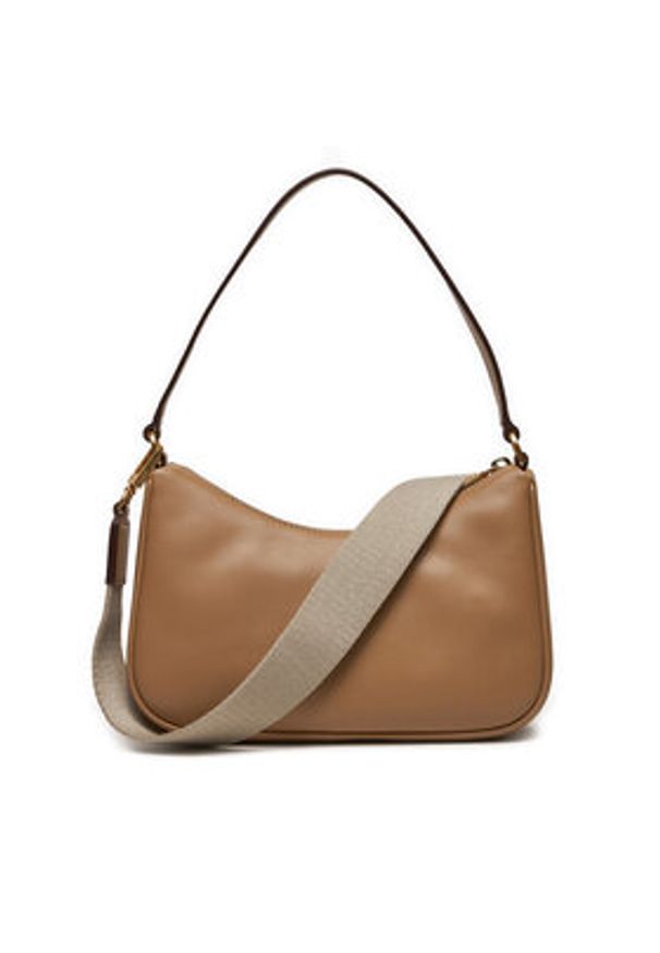 DKNY Torebka Philo Tz Shoulder R423KE51 Brązowy. Kolor: brązowy. Materiał: skórzane